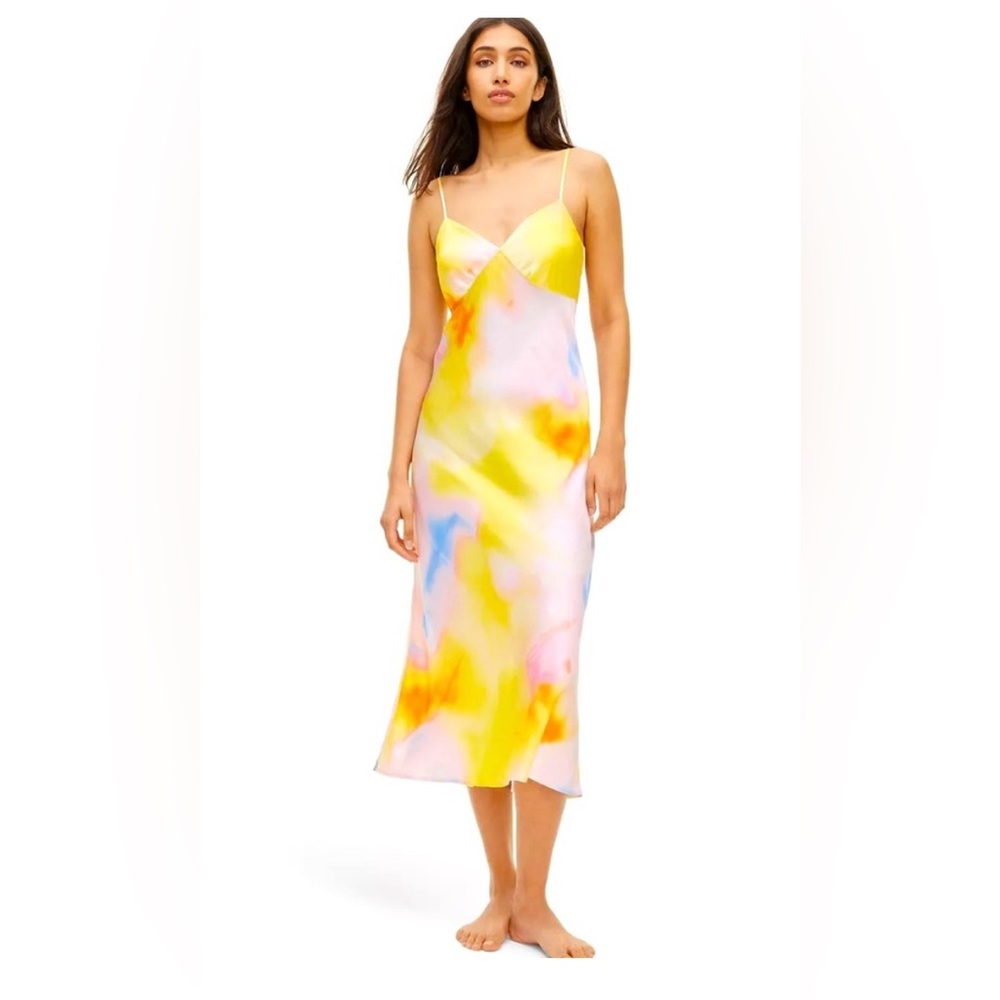 DVF for Target Long Satin Sunset Slip Dress